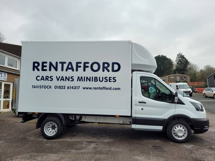 Rentafford, Tavistock Rental Rates for Luton Van with Tail lift
